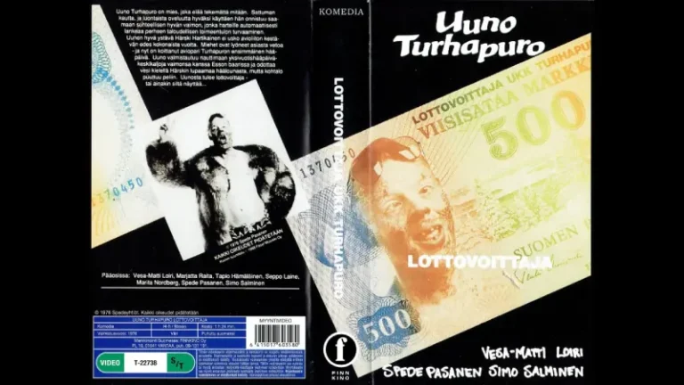 Lottovoittaja UKK Turhapuro elokuvan VHS-kasetin kansikuva